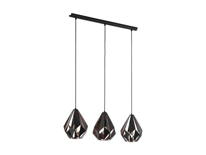 EGLO Lampe à suspendre CARLTON 1 3x60 W noir et cuivre 49991