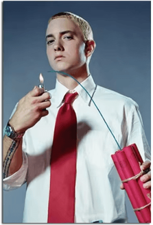Inspire Picks Eminem Rap Music Wall Art Hip Hop Canvas Print Poster l 20x30cmnoframe