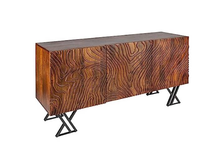 invicta INTERIOR Handgearbeitetes Sideboard Fluid 160cm Mangoholz aufwendiges Frontdesign Kommode Anrichte