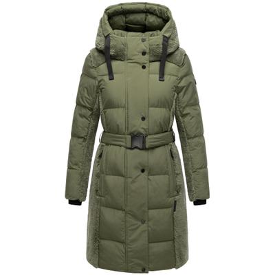 Wintermantel NAVAHOO "Funkelteddy 14", Damen, Gr. XL (42), grün (helloliv), Obermaterial 1: 100% Polyester. Obermaterial 2: 100% Polyester. Innenfutter: 100% Polyester. Wattierung: 100% Polyester. Ärmelfutter: 100% Polyester, figurumspielend ca....