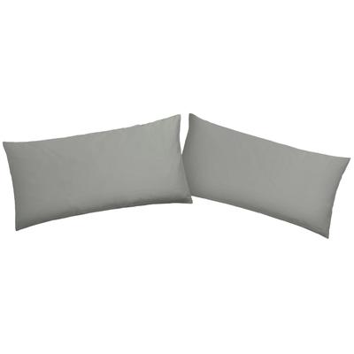 Kissenbezug OTTO HOME "Desner 100% Microfaser, extra weich, allergikerfreundlich", grau, B:40cm L:80cm, Microfaser, Obermaterial: 100% Polyester, Kissenbezüge, Kissenbezug, uni Kissenhülle, Premium Qualität, schnell trocknend, pflegeleicht