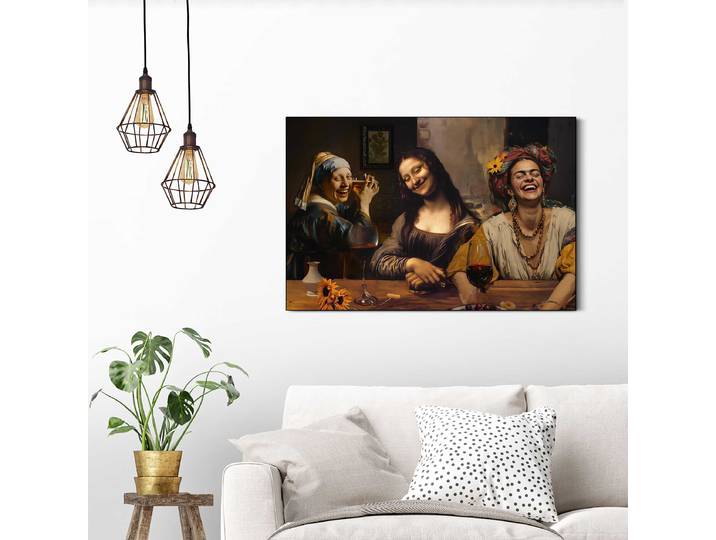 Impression Girls Night Out MDF - panneau de fibres à densité moyenne Marron/Marron 60 x 90 x 3cm