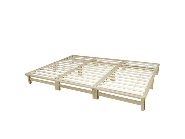 Lit triple design simple - couleur bois clair