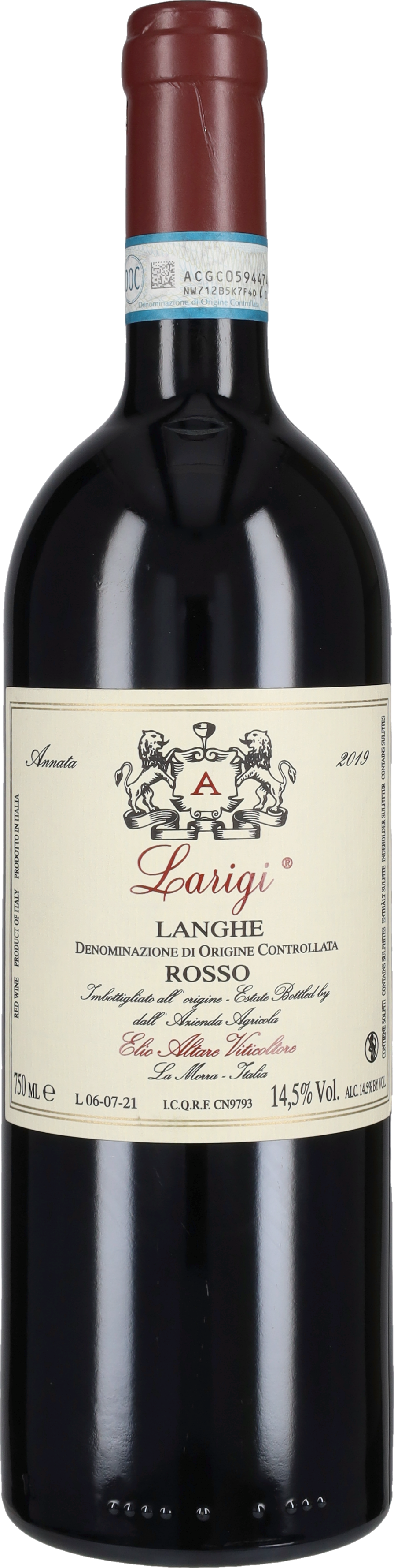 Altare Elio Langhe Rosso 'Larigi' Elio Altare 2019
