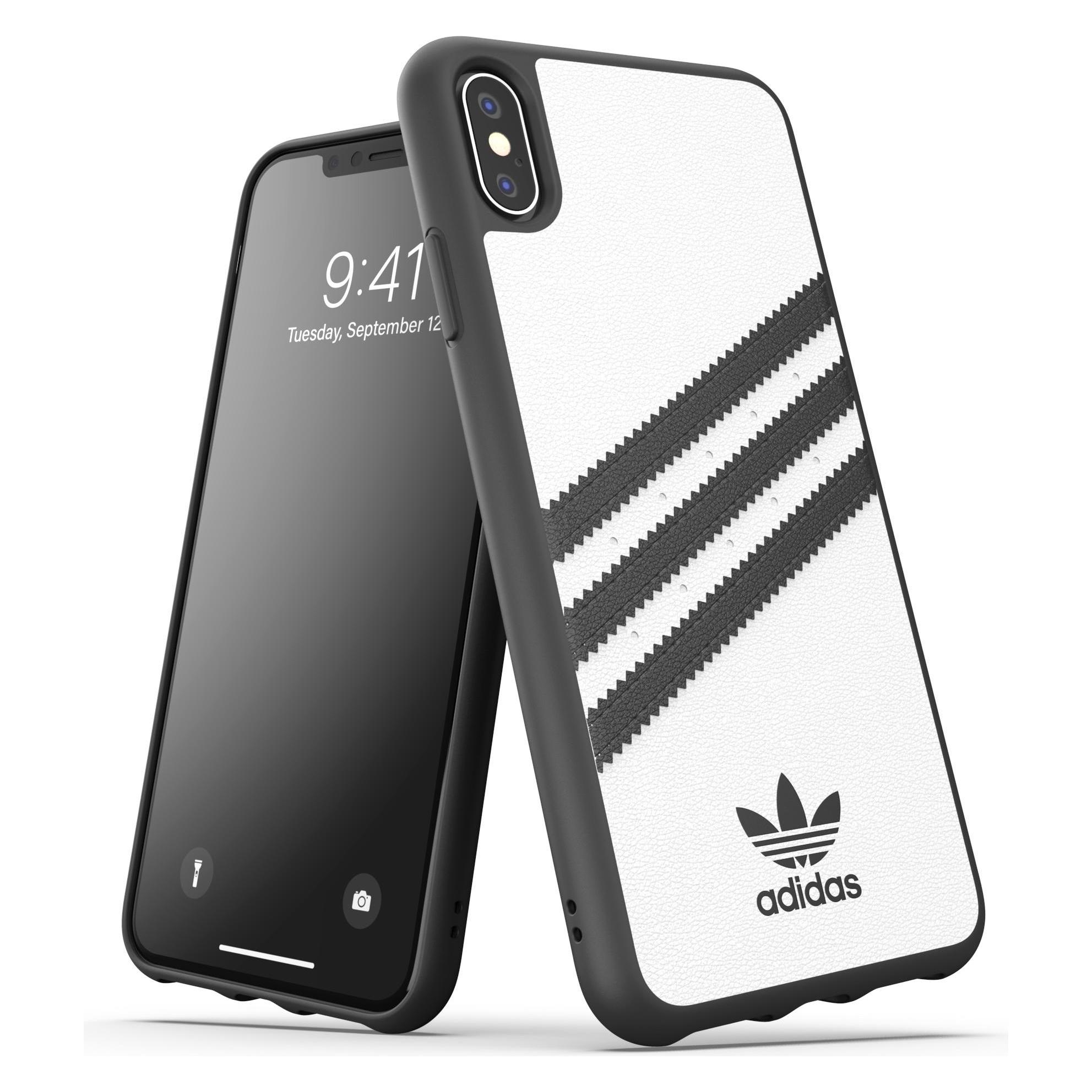 Adidas PU Moulded Case weiss/schwarz (Apple iPhone XS Max) (32809)