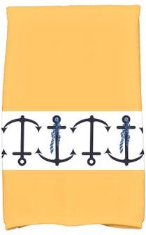 E by Design 18 x 30-inch Anchor Stripe Stripe Print Hand Towel
