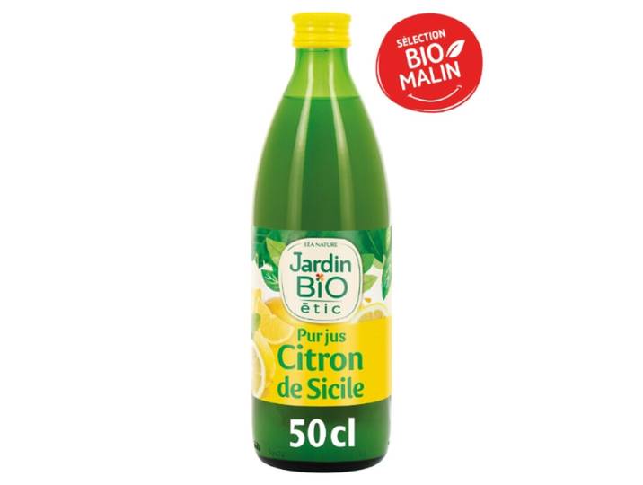 JARDIN BIO ETIC Jus de Citron de Sicile Bio 50 cl