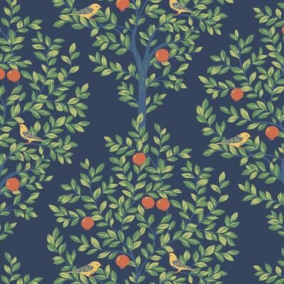 NextWall Fruit Tree Peel and Stick Wallpaper