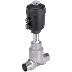 Bürkert 2/2-Wege-Geradsitzventil für Medien bis +180 °C, Edelstahlgehäuse, Elektronikzubehör + Gehäuse, Silber