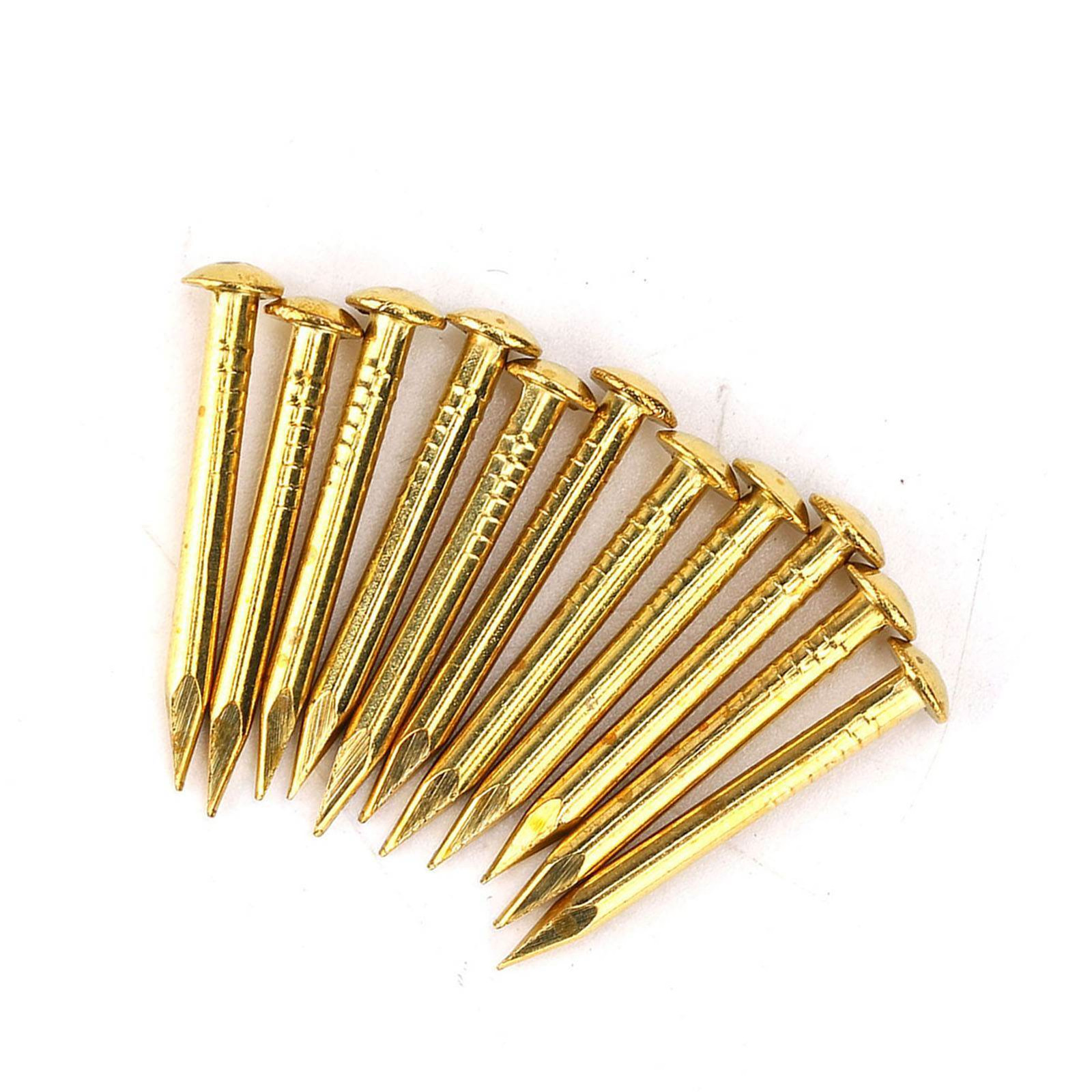 Cocosity 100 stuks ronde kop nagels messing meubelbeslag 22 mm