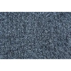 KOPFTEIL gepolstertes – blauer Bouclé-Stoff - 90 cm