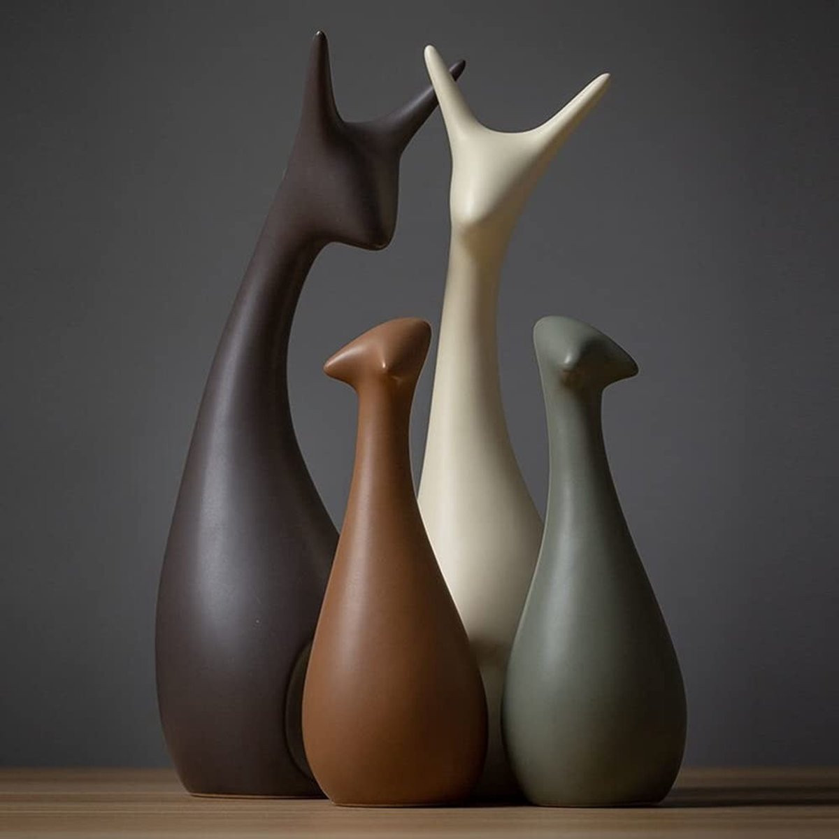 Dailygoods Handgemaakt Hert Ornament - Decoratief Sculptuur voor op Tafel