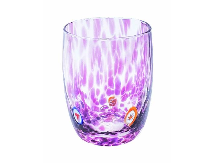 Murano Trinkglas handgemacht Lila
