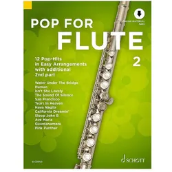 Schott Notenbuch Schott Pop For Flute 2 Querflöte, Audio-Online, DIN A4, Uwe Bye - Notenbuch