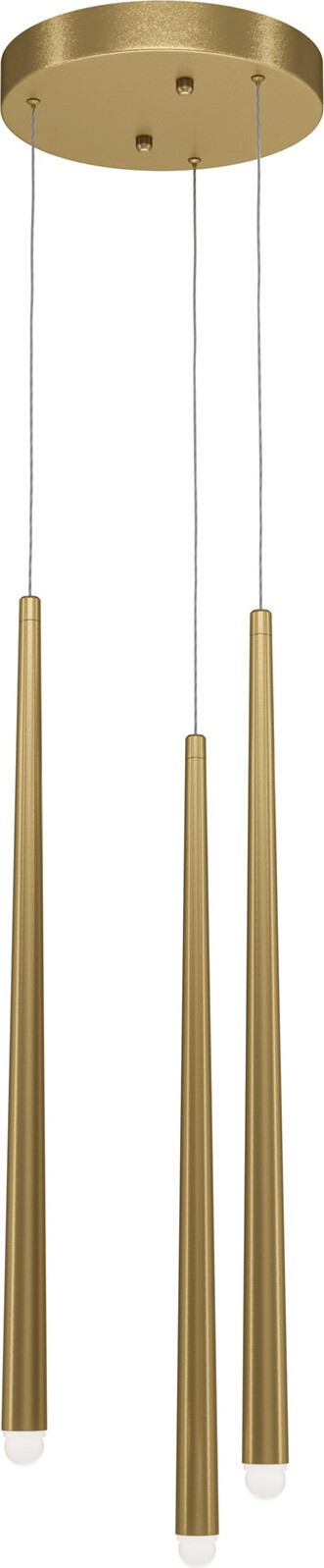 Maytoni Hanglamp Cascade, goudkleurig, LED, 19W, neutraal wit, 1550 lumen, 3-lichts