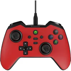 Genesis Gamepad MANGAN 300 kabelgeb. /schwarz (Android, PC, Switch), Gaming Controller, Schwarz, Rot