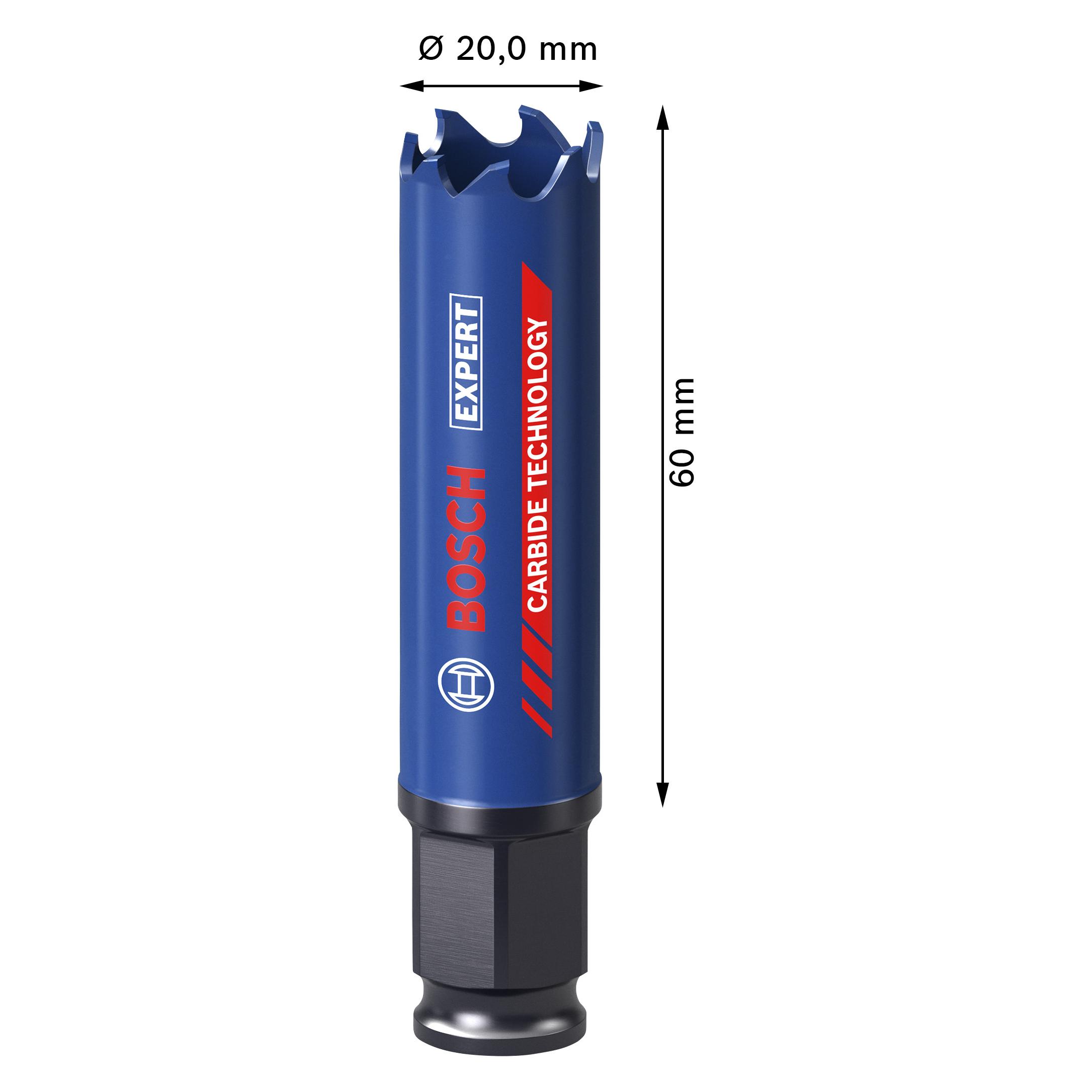 Bosch Professional Zubehör EXPERT Multi Material PC Plus Lochsäge, 20 mm (20 mm) (2608901879)