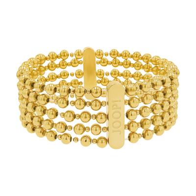Armband JOOP "2039829", gold (gelbgoldfarben), Armbänder, Damen, 17cm, Edelstahl Polyurethan, Edelstahl, Polyurethan, Armband