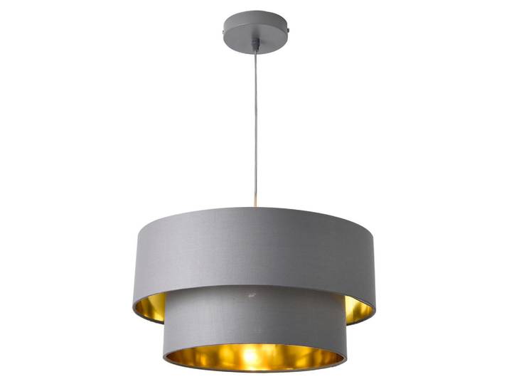 lux.pro Hängeleuchte Lopar, Grau, Metall, E27, 40x149x40 cm, Lampen & Leuchten, Innenbeleuchtung, Hängelampen, Pendelleuchte