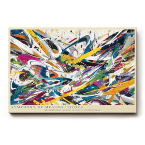 Sinus-Art Wandbild Symphony of Moving Colors, Leinwand, Querformat, 120 x 80 cm