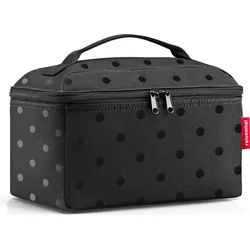 Beautycase Kosmetiktasche, schwarz gepunktet