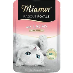 Miamor Ragout Royale 100g Beutel Katzennassfutter 22 x 100 Gramm Lachs in Jelly