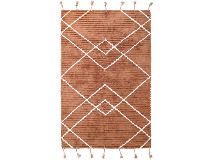 Kinderteppich Lillyrose Toffee Baumwolle 100 x 150 cm