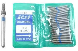 Uplift Essentials 50 Piece Dental Diamond Burs Set High Speed Polishing And Smoothing Drill Tools tf 12