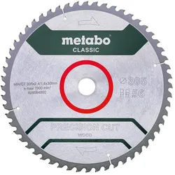 Metabo Sägeblatt precision cut wood - classic WZ 5°neg / - Karton - 628064000