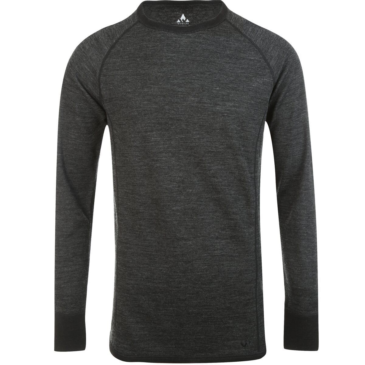 Whistler Bradley M Merino Wool Baselayer Top dark grey melange (1011) 5XL W183182-1011-5XL