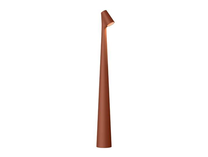 Vibia Designer Tischlampe Africa, dimmbar, braun / rost, für Wohn- / Esszimmer, Aluminium, Design, Tischlampe