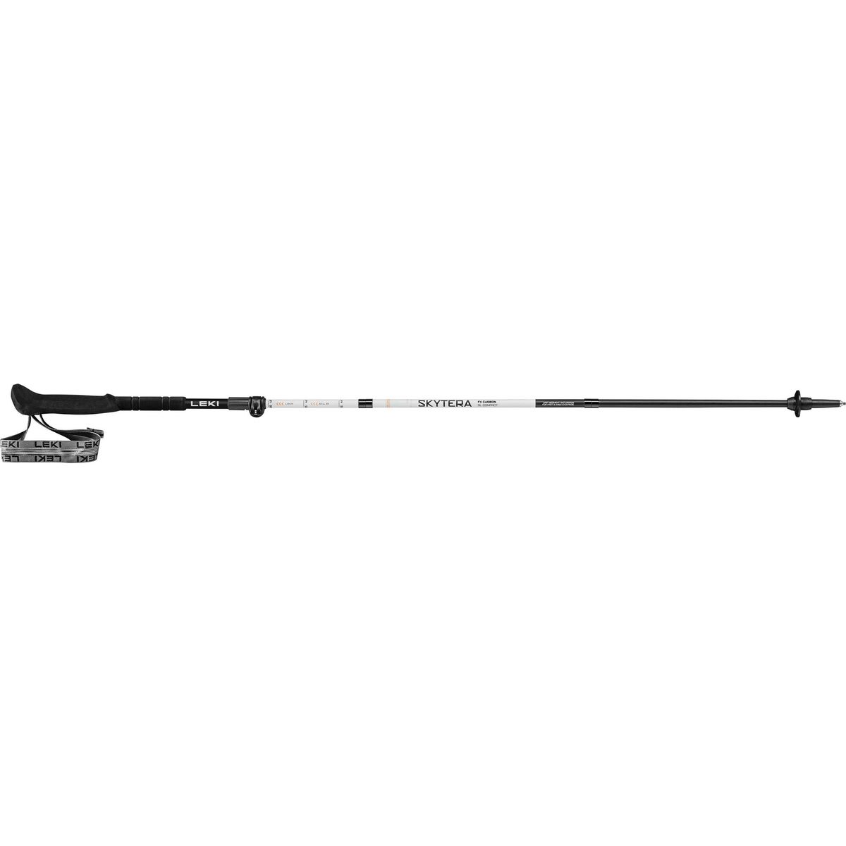 LEKI Skytera FX Carbon SL Compact white-black-orange 100 - 120 cm 65520681