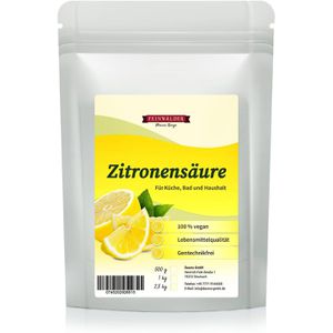 Feinwälder Zitronensäure Premium, Pulver, Lebensmittelqualität und zum Entkalken, 1 kg
