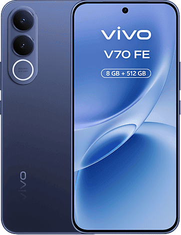 REACONDICIONADO Seminuevo Excelente vivo V70 FE, Ocean Blue, 512GB, 8GB RAM, 6.83" AMOLED, Dimensity 7360-Turbo, 7000 mAh