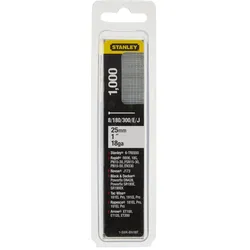 STANLEY Nägel 25 mm 1000 Stück für diverse Tacker rostbeständig beschichtet - 1-SWKBN100T