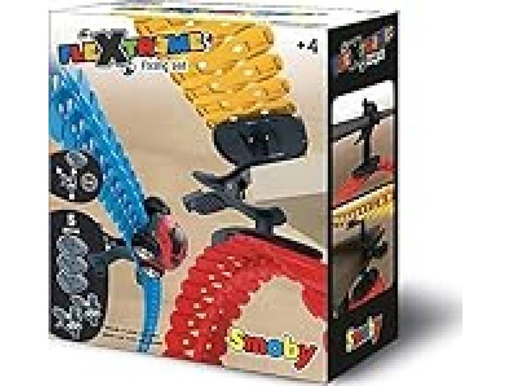Smoby - FleXtreme - Set Fixations - 2 Pinces + 3 Supports de Piste - A Partir de 4 Ans
