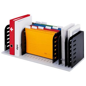 Styro Styro Sortierstation 282-03007  rac, A4, 8 Fächer, 1 Etage, Kunststoff, grau / schwarz