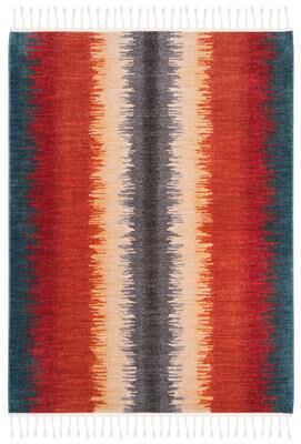 SAFAVIEH Farmhouse Alisha Boho Stripe Rug with Tassels