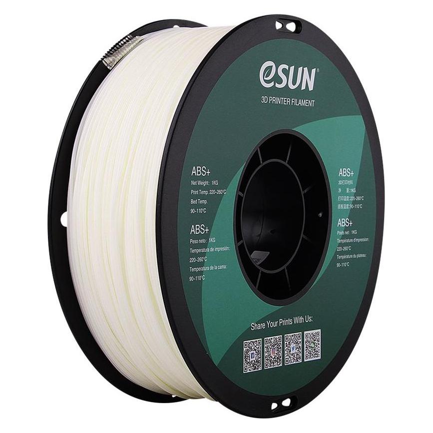 eSUN ABS+ 1,75mm Natural 1kg 3D Filament (1000 g, 1.75 mm) (ABS+175N1)