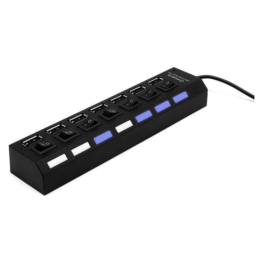 uGO Ecobox USB Hub 7 Port Active Hub Ein/Aus (7 Ports) (UHU-1009)