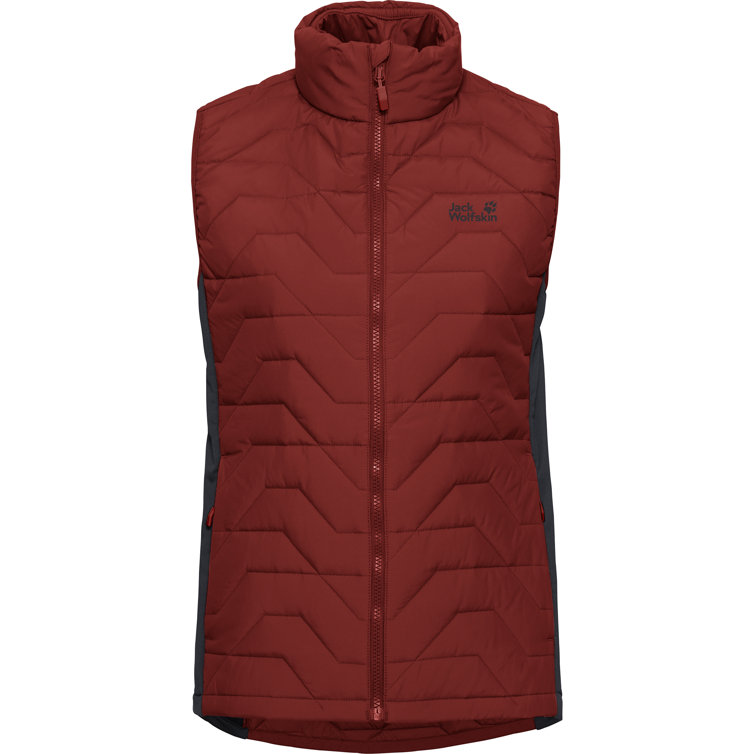 Jack Wolfskin Flextrek Ins Weste Damen Kunstfaserwesten rot Größe S Trekking Wasserabweisend Wasserabweisend