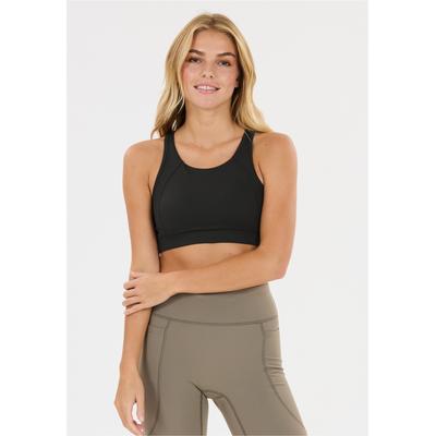 Sport-BH ATHLECIA "Aliya", Damen, Gr. XS, schwarz, 75% Polyamid, 25% Elasthan, unifarben, BHs Sport-BH, Mittlerer Support
