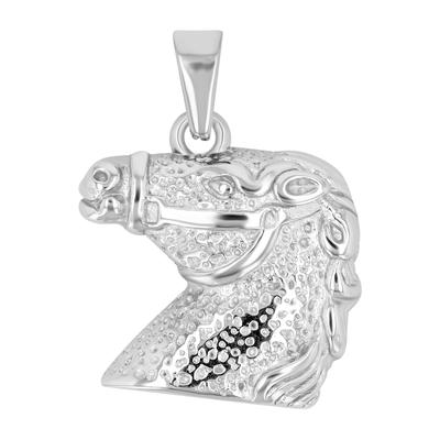 Kettenanhänger AKZENT "Sabella, langlebig", silber (silberfarbig), Schmuckanhänger, Damen, Edelstahl, Kettenanhänger