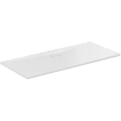 Ideal Standard Rechteck-Brausewanne Ultra Flat Evo, 1800x800x35 mm, weiß Alpin, StoneTech, bodengleicher Einbau möglich