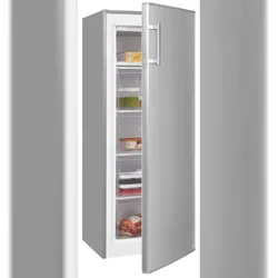 Exquisit Gefrierschrank GS5230-H-040E inoxlook | Tiefkühlschrank Groß 168 Liter | 4* Gefrierfach | Gefrierschrank Groß | Türanschlag wechselbar