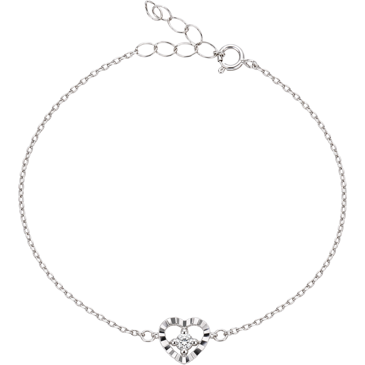 Jacques Lemans Armband Herz Sterlingsilber mit Zirkonia
