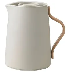 Stelton Isolierkanne Emma 1000 ml Edelstahl Beige Sand 1 l