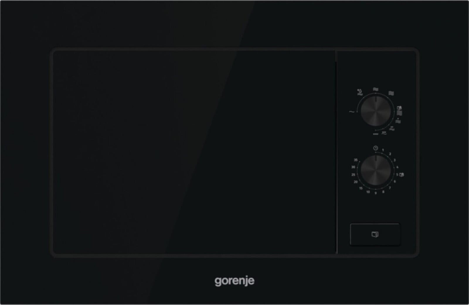 Gorenje BM171EG1B zwarte combi-oven met magnetron, 17 liter, 700W magnetronvermogen, 1000W grillfunctie, B: 59,5 cm, H: 38,2 cm