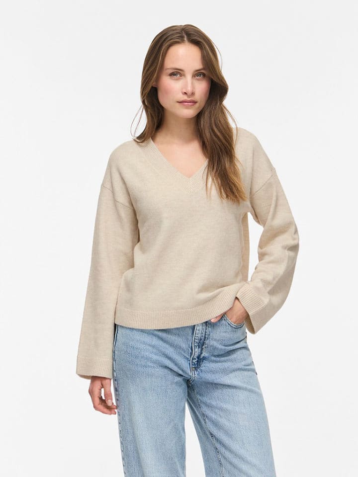 Vila Pullover "Liga" in Beige - XXL