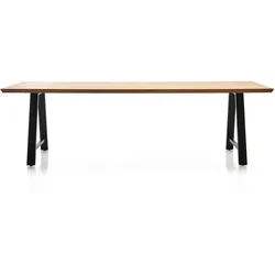 Tisch Matteo Vincent Sheppard Tischplatte Teak unbehandelt braun, 215x76x100 cm